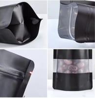 كيس ورق لتعبئة وحفظ القهوة والبهارات لون أسود بناف...