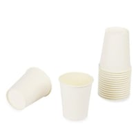 أكواب ورقية سميكة لون أبيض حجم 7 أنز / العدد 50