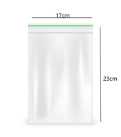 كيس بلاستيك شفاف للتخزين قابل للإغلاق -17سم*23سم/ا...