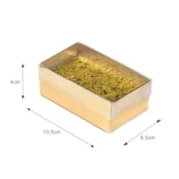 علب ورقية مقسمة طولي بتصميم رخامي فاخر للفطائر وال...