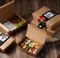 علب كرافت بغطاء متصل-66 أنز / العدد 25 علبة