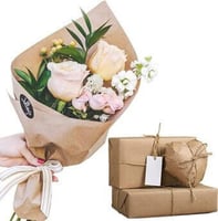 رول ورق كرافت بني للتغليف - 90 سم×150متر