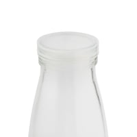 علبة زجاجية شفافة مع غطا شفاف سعة 500 مل/ العدد 6