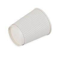 أكواب ورقية أبيض مموجة 3 طبقات - 7 أنز/ العدد 25 ك...