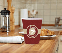 أكواب ورقية أحمر عالماشي - 4 أنز/ العدد 50 كوب