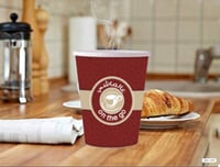 أكواب ورقية أحمر ع الماشي - 7 أنز / العدد 50 كوب