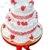 قاعدة كيك دائري ذهبي واسود-30سم/العدد 6 قاعدة