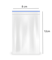 كيس بلاستيك شفاف للتخزين بكابس قابل للإغلاق -8سم *...