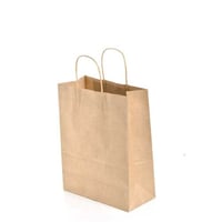 كيس ورق بني كرافت طولي بيد-33*25*13سم/12كيس