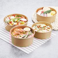 زبدية ورق كرافت بني بغطاء -24أنز/ العدد 25 حبة