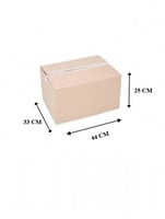 مجموعة 25 كرتون شحن بني 3 طبقات 44*33*25 سم