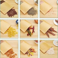 كيس ورق لتعبئة وحفظ القهوة والبهارات بنافذة شفافة-...