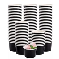 زبدية ورق أسود بدون غطاء -12 أنز /العدد 50 حبة