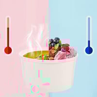 كوب ورق ابيض للأيس كريم 4انز-العدد 25 كوب