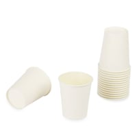 كوب ورق أبيض فاخر سميك 9 أونز / عدد 50