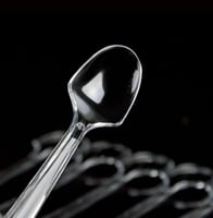 ملاعق شفاف للطعام - 165مم/العدد 120 ملعقة