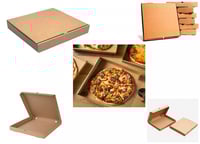 كرتون بيتزا كرافت بني حجم كبير مقاس33*33*4سم/العدد...