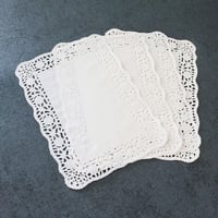 ورق دانتيل مستطيل أبيض متعدد الاستخدام 44.5*31.7سم...