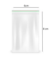 كيس بلاستيك شفاف للتخزين قابل للإغلاق -6سم*8 سم/ال...