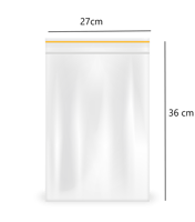 كيس بلاستيك شفاف للتخزين بكابس قابل للإغلاق -27سم...