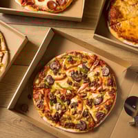 كرتون بيتزا كرافت بني حجم كبير مقاس33*33*4سم/العدد...