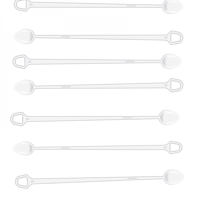 محراك بلاستيك شفاف لتقليب المشروبات - 12.7سم/العدد...