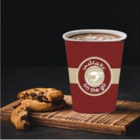 أكواب ورقية سميكة أحمر عالماشي بدون غطاء- 9 أنز /...