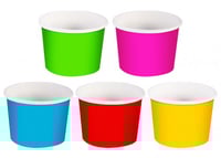 اكوب ورقية بعدة الوان للآيسكريم95مم -8 أنز / العدد...