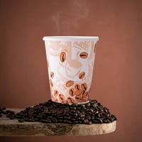 أكواب ورقية كافيه بدون غطاء- 9 أنز / العدد 50 كوب