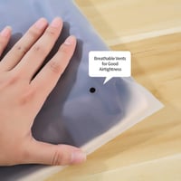 كيس بلاستيك فينيل شفاف للتخزين والشحن بسحاب -40*50...