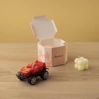 علب التوزيعات الفاخرة لون وردي بعبارة عيدكم مبارك...