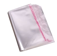 كيس بلاستيك شفاف للملابس اغلاق لاصق-30*45 سم/100 ك...