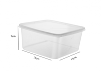 علب بلاستيك للميكروويف شفاف بغطاء شفاف -1500مل/ ال...