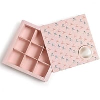 علب ورقية للشكولاتة والحلويات فاخرة بنافذة دائرية...