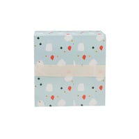 علب التوزيعات الفاخرة لون سماوي بنمط تيرازو / العد...