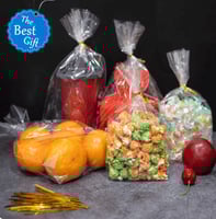 كيس بلاستيك شفاف متعدد الاستخدام مفتوح من الاعلى -...