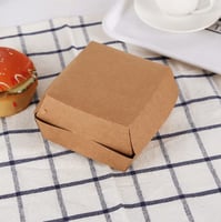 علب ورق كرافت للبرغر -80مم/العدد 25 علبة