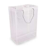 كرتون أكياس هدايا بلاستيك شفاف بإطار أبيض /العدد 1...