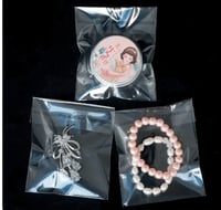 كيس بلاستيك شفاف اغلاق لاصق-8*7 سم/100 كيس