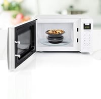 علب بلاستيك للميكروويف بغطاء شفاف دائري -450مل/الع...