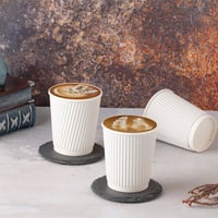 أكواب ورقية أبيض مموجة 3 طبقات - 7 أنز/ العدد 25 ك...