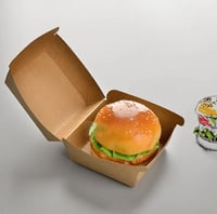 علب ورق كرافت للبرغر -80مم/العدد 25 علبة