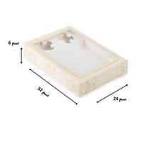 علب ورقية فاخرة للفطائر والحلويات والتمريه بنافذة...