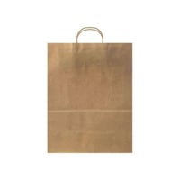 كيس ورق بني كرافت طولي بيد-27*21*11سم/12كيس