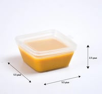 علب صوص مربع شفاف بغطاء متصل حجم 35 مل / العدد50