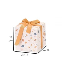 علبة توزيعات شوكولاته أبيض تيرازو فاخرة بشريطة /ال...