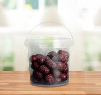 سطل بلاستيك اسطواني دائري - 1500 مل/ 100 حبة