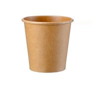 أكواب ورقية لون كرافت فاتح بطبقة سميكة مقاس -7 أنز...