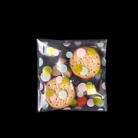 كيس شفاف ثلجي للكوكيز والحلويات بألوان مميزة-10*10...