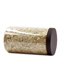 علبة بلاستيك بغطاء بني لحفظ البهارات والتوابل حجم...